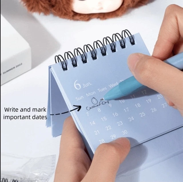 Mini Packet Calendar MINI 2026 CALENDAR Portable Pocket Calendars Simple Desk Calendar ...