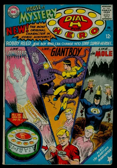 DC Comics HOUSE Of MYSTERY #156 1st Dial H For HERO VG 4.0