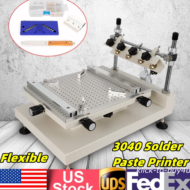 3040 Solder Paste Printer Stencil Printing Machine Horizontal Angle Adjustable