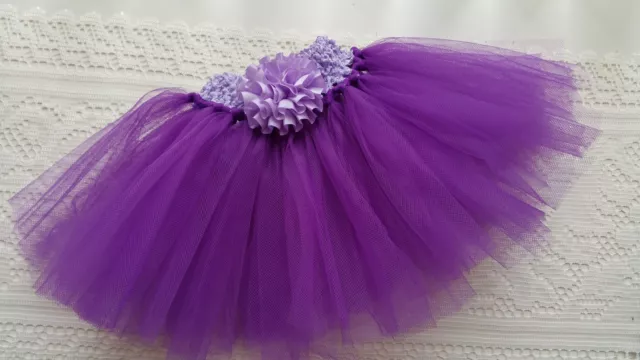 Baby Girl Handmade Purple Tutu Skirts Newborn-24 Months Photo Prop