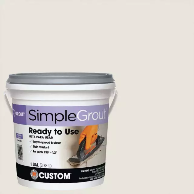 Custom Building Products Simplegrout Gallon Bright White Pre-Mixed Tile Grout
