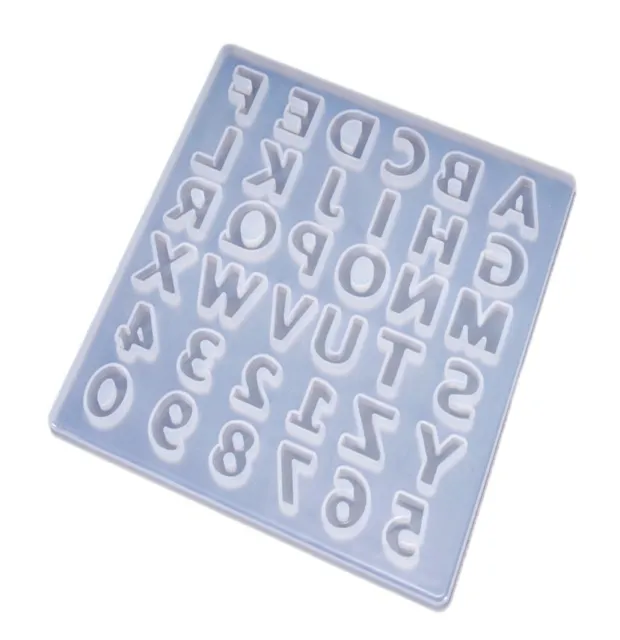 kleine Silikonform Buchstaben Alphabet Zahlen Mold Resin Epoxidharz Gießen klein