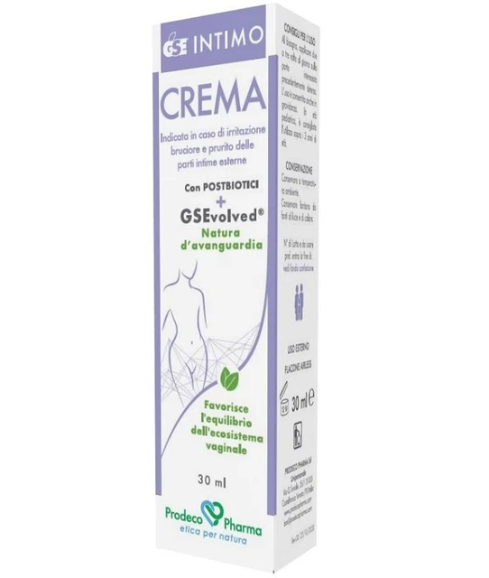 Crema intimo parti esterne Gse con Aloe olio di Oliva estratti di Piantaggine...