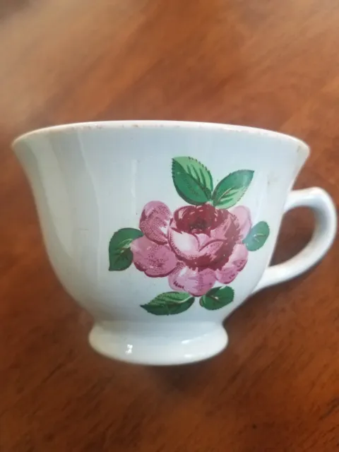 Vintage Lu-Ray Pastel Rose Teacup