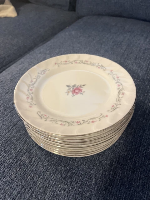 Royal Swirl Fine China From Japan Bread/Dessert Plates (set of 8) 6 1/4" Round