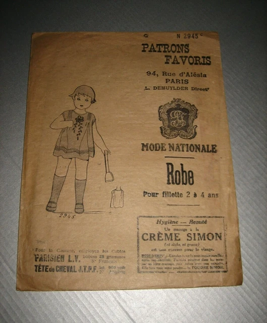 Lot De 5 Patrons De Robe Femme 'Mode De Paris' - Années 60 - N°789, 813, 811, 798, 810 - Occasion Pour Couturière