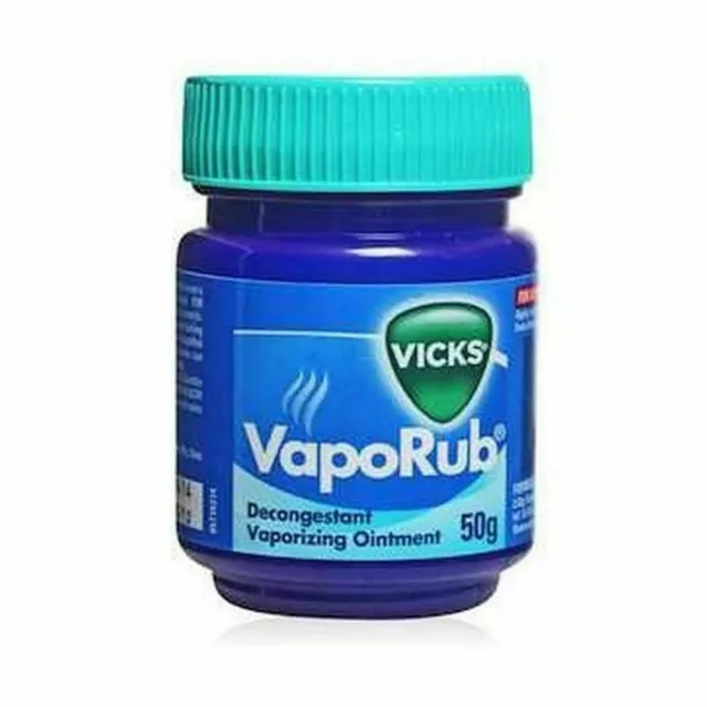 Vicks Vaporub Freddo Tosse Per Nasali Decongestionante Vaporizing Unguento 50 GM