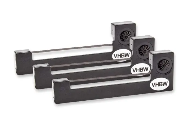 3x Ribbon Cassette Cartridge Nylon Black for Epson ERC-05, ERC-05B, C43S015352