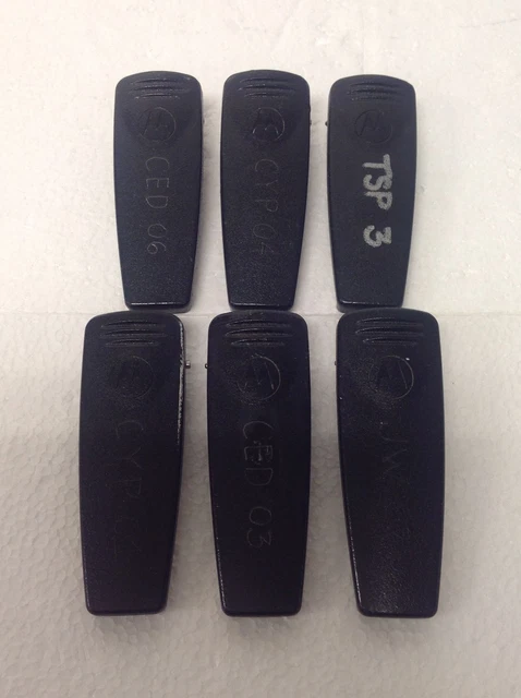 Lot of 6 Motorola 4285503D Radio Belt Clip WORKING FREE SHIPPING