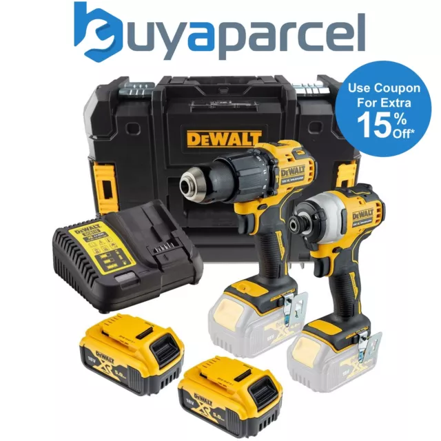 Dewalt DCK2062P2 18v Brushless DCD709 Combi Drill DCF809 Impact Driver 2 x 5.0ah