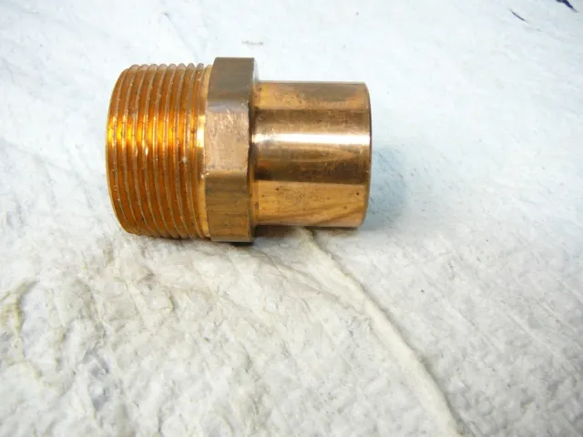 1-1/4”" C x 1-1/4" Male NPT Threaded Copper Adapters (1PC )