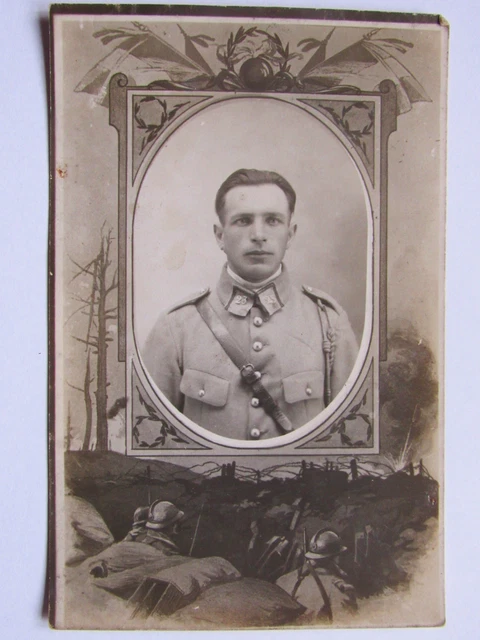 03C9 CPA Photo Card Photography D'Workshop Of Soldier 23 E Ri Hairy 14/18 WWI