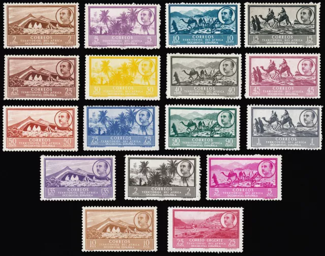 Africa Western Española 3/19 1950 Franco MNH