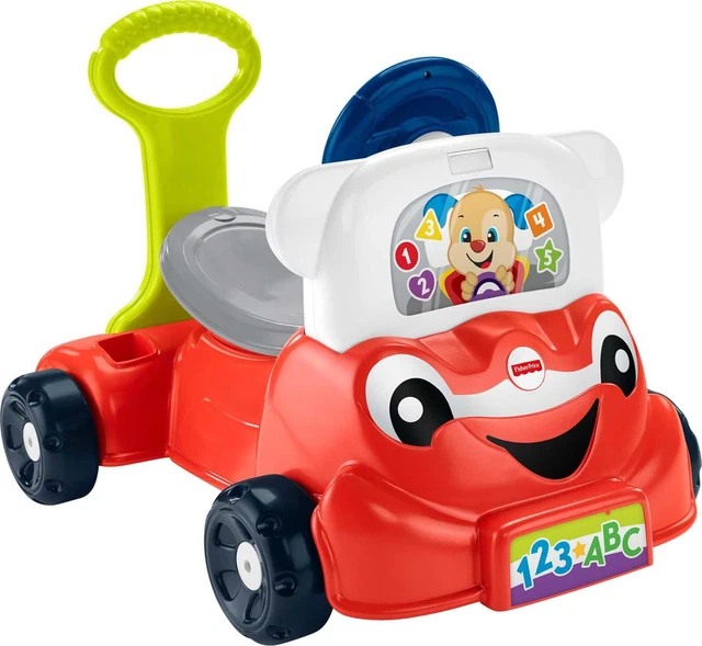 Laugh & Learn 3-in-1 Smart Car Interactive Infant Walker & Toddler Ride-On Toy