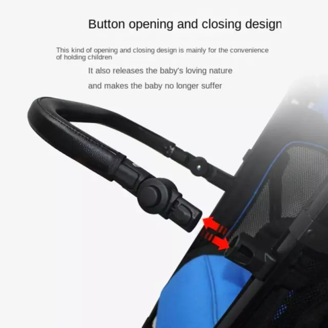 Universal Stroller Bumper Bar Armrest Handle for Prams - Reusable