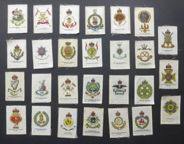 Cigarette Trade Cards (Silks) : 27 Silk Badges