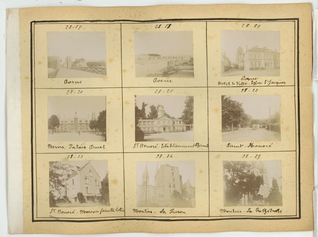 France, Cosne-Cours-sur-Loire, Nevers, Saint-Honoré, moulins various views of c