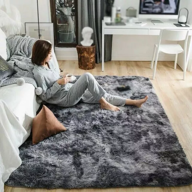Large Luxury Fluffy Rug Ultra Soft Shag Carpet For Bedroom Living Room Area Rug