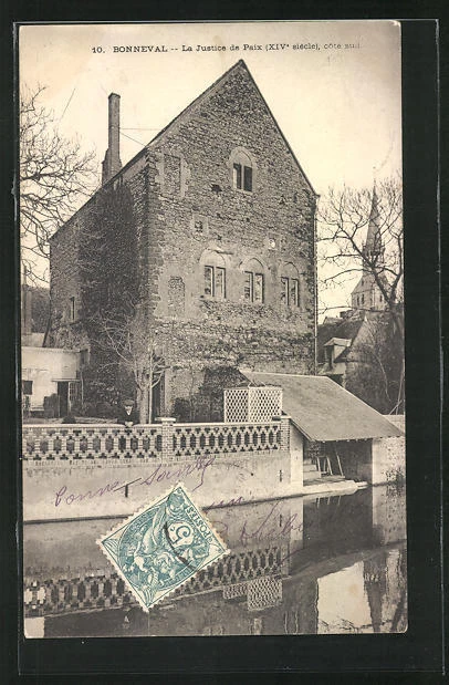 CPA Bonneval, la Justice de Paix 1904
