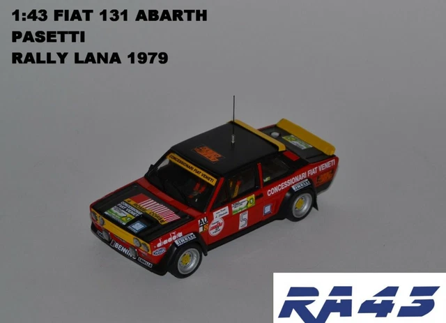 Modellino Fiat 131 Abarth Rally 1/43 Altaya – Catalunya 1979, Pilota B. Fernandez