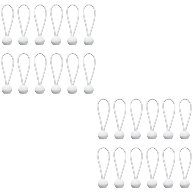 100 Pcs Bungee Cords Strap Tarp Bungee Straps Elastic Rope Tent Camping Awning