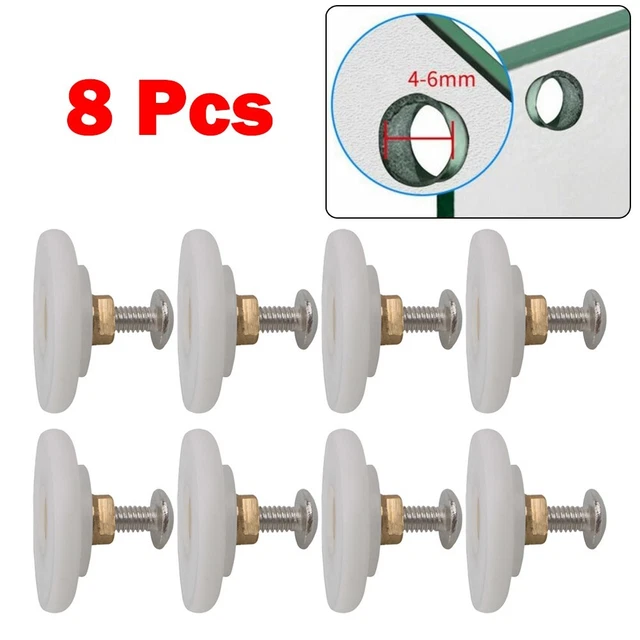 Scooter porta doccia set 8 ruote scanalate diametro 26 mm impermeabile e durevole