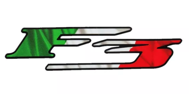 MV Agusta F3 Motorcycle decals graphics Italian flag design x 2 pieces.