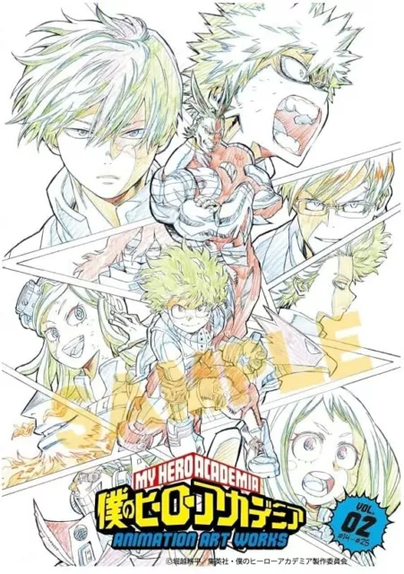 My Hero Academia ANIMATION ART WORKS Book vol.2 #14-#25 Manga Illustration Japan