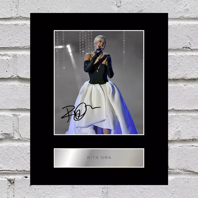 Rita Ora Signed Mounted Photo Display