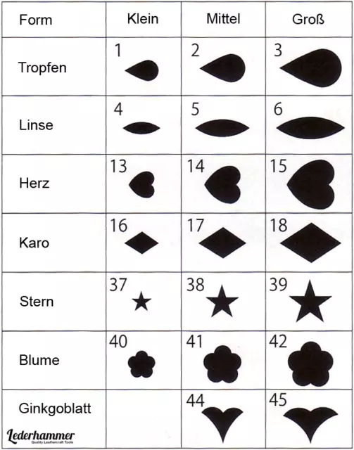 Formlocheisen #37 Stern, 3,5x3,5 mm, Craft Japan 3