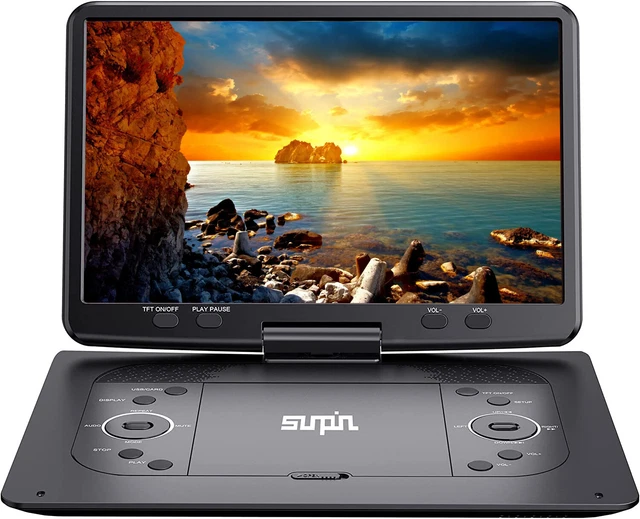 16,9'' Tragbar DVD Player Spieler Auto Monitor Drehbar Bildschirm mit Halterung