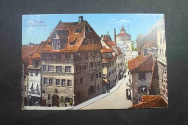 AK Postkarte Nürnberg Albrecht- Dürer- Haus gelaufen