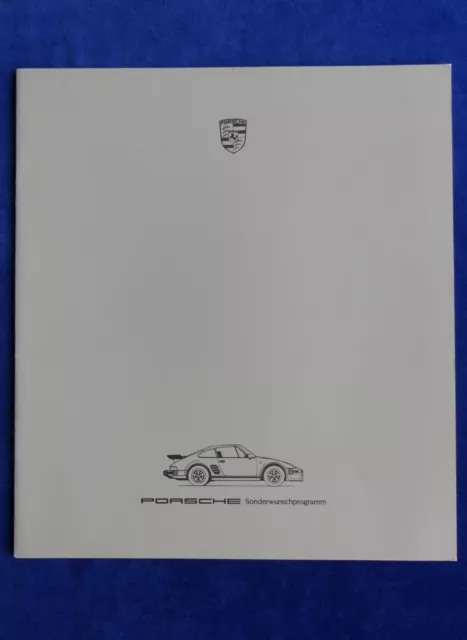 Porsche Sonderwunschprogramm 911 Turbo 924 928 944 - Prospekt Brochure 11.1985