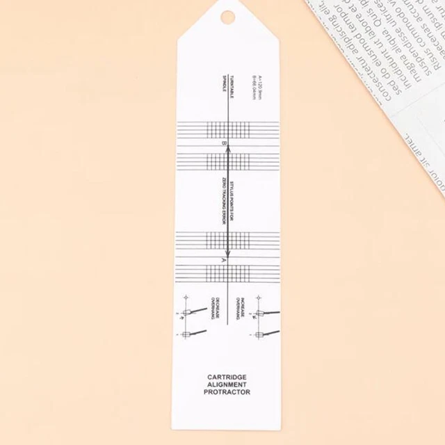 TURNTABLE PROTRACTOR CARTRIDGE Alignment Protractor Calibration ...
