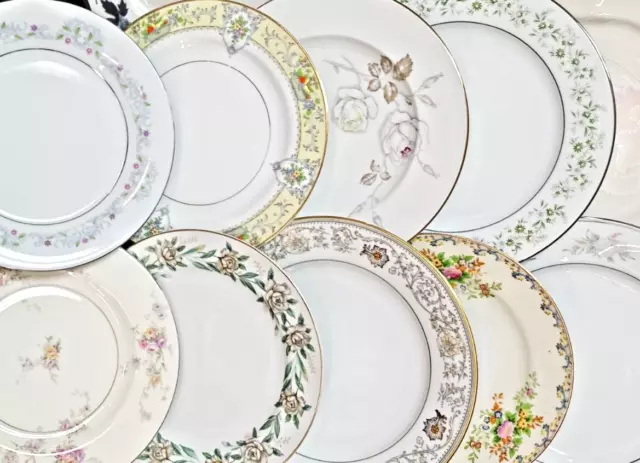 ❤ Vintage Mismatched colorful SALAD PLATES Wedding Shower Event 500++PLATES