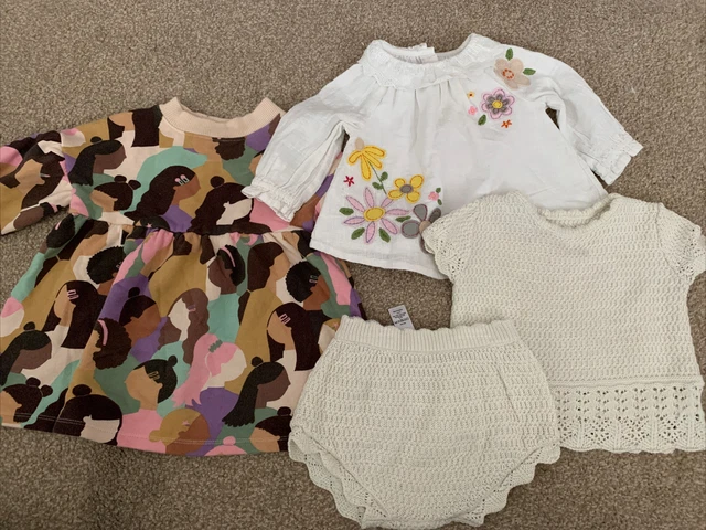 Baby girl clothes bundle dress top outfit 6-9 months Next George