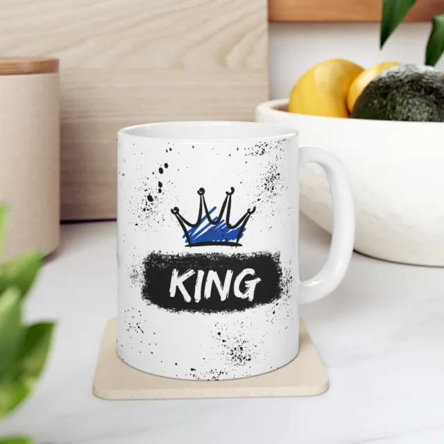 Graffiti style ,King Crown ,Ceramic Mug 11 oz