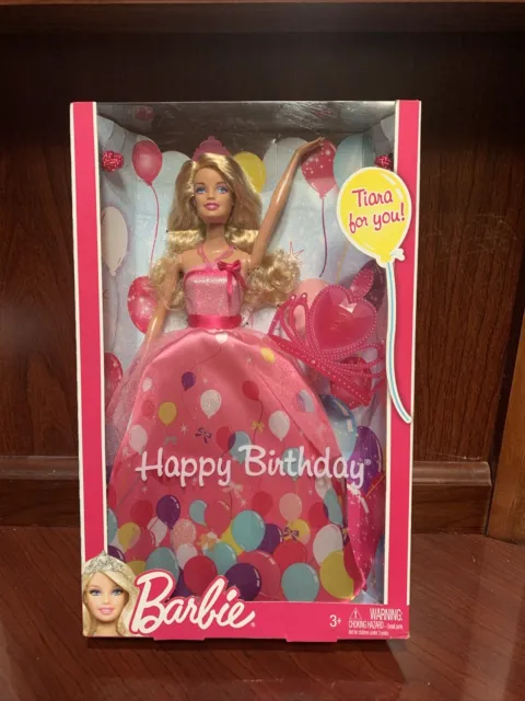 Rare Mattel 2011 Happy Birthday Tiara Barbie Doll Tiara For You Princess Ballons