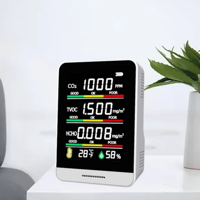 LCD Air Quality Monitor CO2 Meter Carbon Dioxide Detector Tester Sensor Analyzer