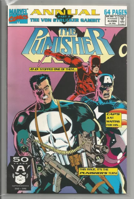 Punisher Annual # 4 * Captain America * Daredevil * Marvel Comics * 1991