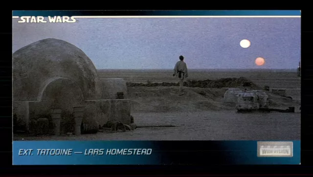 Ext Tatooine Lars Homestead 20 Star Wars 1994 Topps WideVision Trading Card TCG