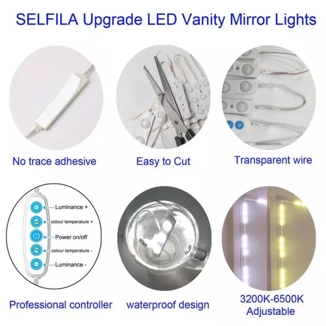 Makeup Light LED Mirror Light Dimmable For Dressing Table LT