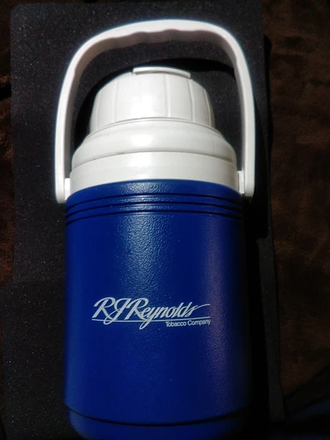 Vintage RJR Coleman Polylite Blue 1/2 Gallon Water Jug Cooler Thermos