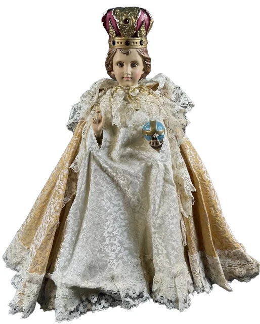 INFANT JESUS OF Prague 17 Inch Statue MADE IN ITALY By Columbia Statue