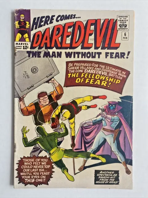 Daredevil Comic #6 (1965) - Mr. Fear Appearance