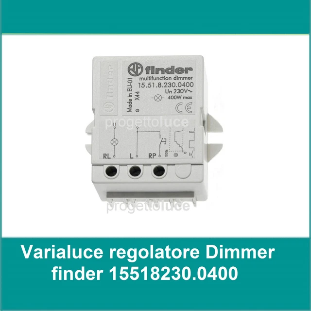 Dimmer Finder YESLY 15219024B200 - Per Incasso, Controllo Luminosità LED, 15.21 Serie - Foto 12