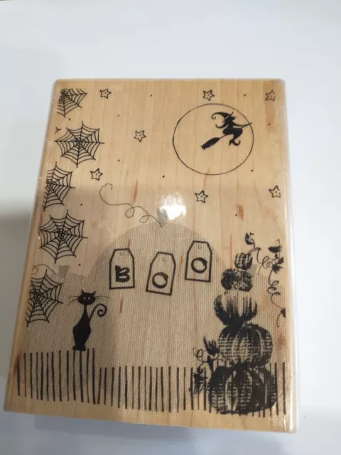 Penny Black - Holloween Montage Wood Rubber Stamp