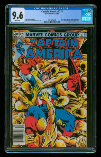 Captain America (1982) #276 Cgc 9.6 White Pages Newsstand