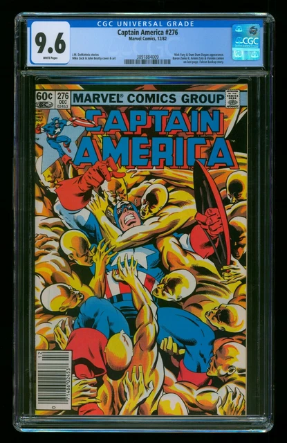 Captain America (1982) #276 Cgc 9.6 White Pages Newsstand