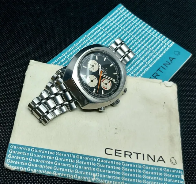 Certina DS-2 Chronolympic + Papers Vintage ref.8501 300 chronograph Valjoux 726